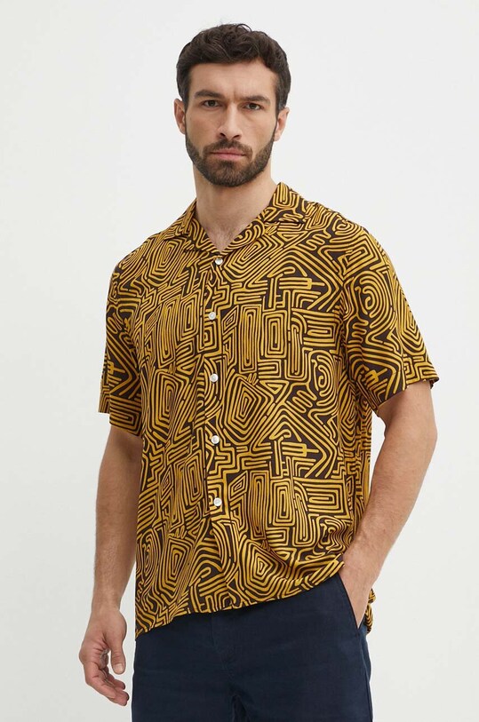OAS camasa scurt maro 7005.shirt