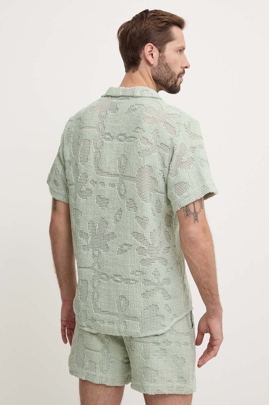 Хлопковая рубашка OAS 7013 зелёный