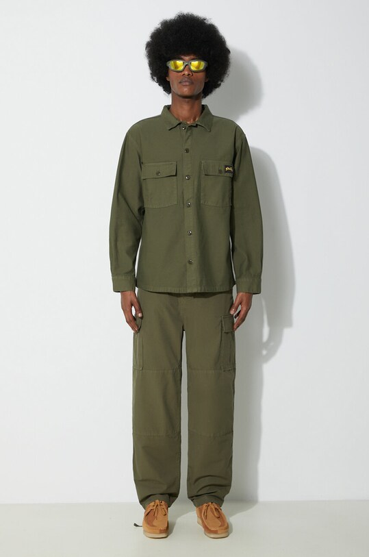 Stan Ray camasa din bumbac Cpo Shirt CE2403321 verde SS24