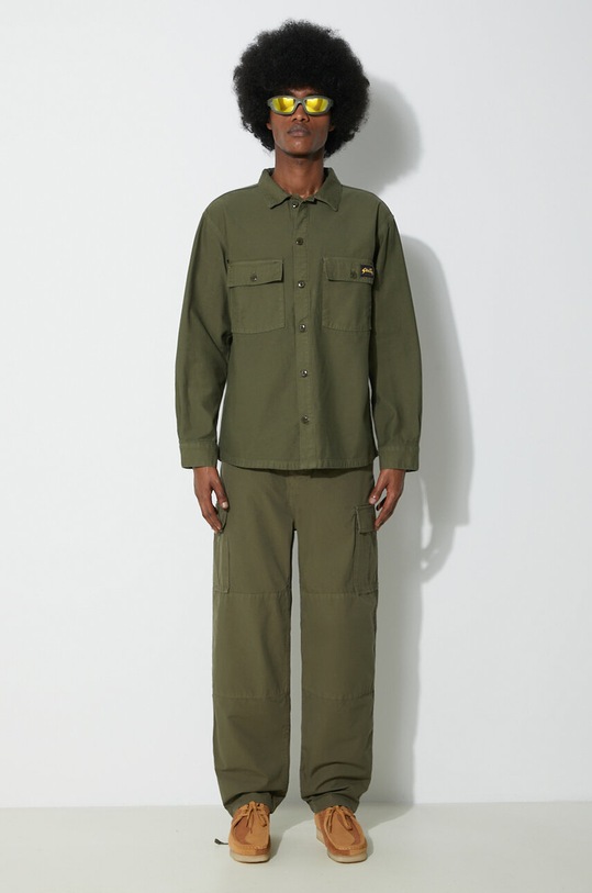 Bavlnená košeľa Stan Ray Cpo Shirt CE2403321 zelená SS24