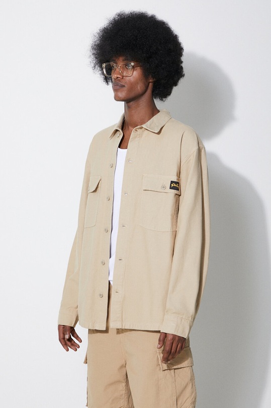 Bavlněná košile Stan Ray Cpo Shirt béžová CE2403348