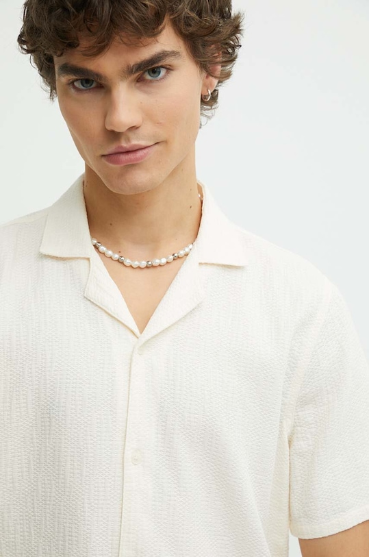 Hollister Co. koszula bawełniana beżowy KI325.4033.100