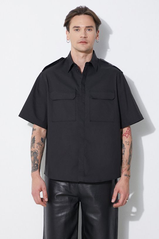 Сорочка Neil Barrett Loose Military Police Detail Short Sleeve Shirt