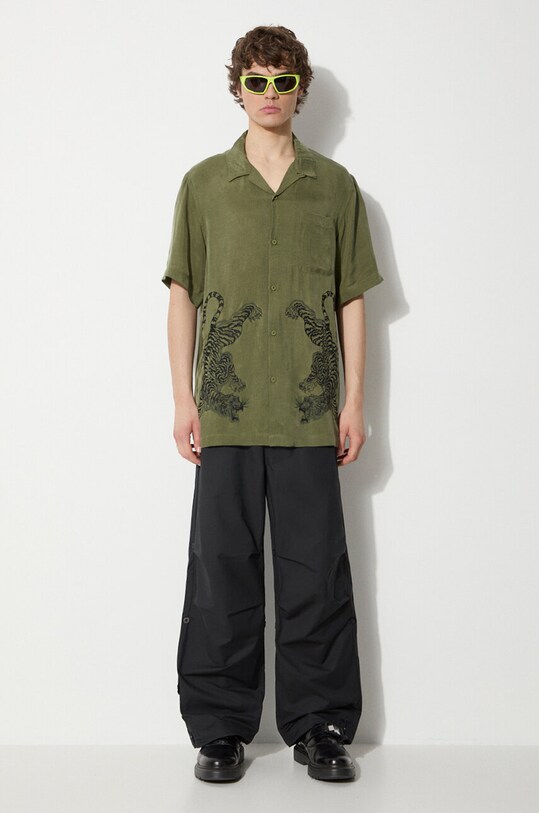 Maharishi shirt Take Tora 5100.OLIVE green SS24