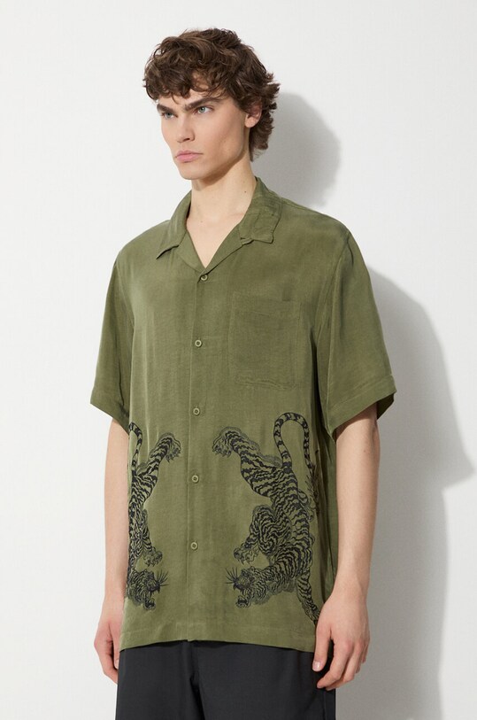 Košile Maharishi Take Tora zelená 5100.OLIVE