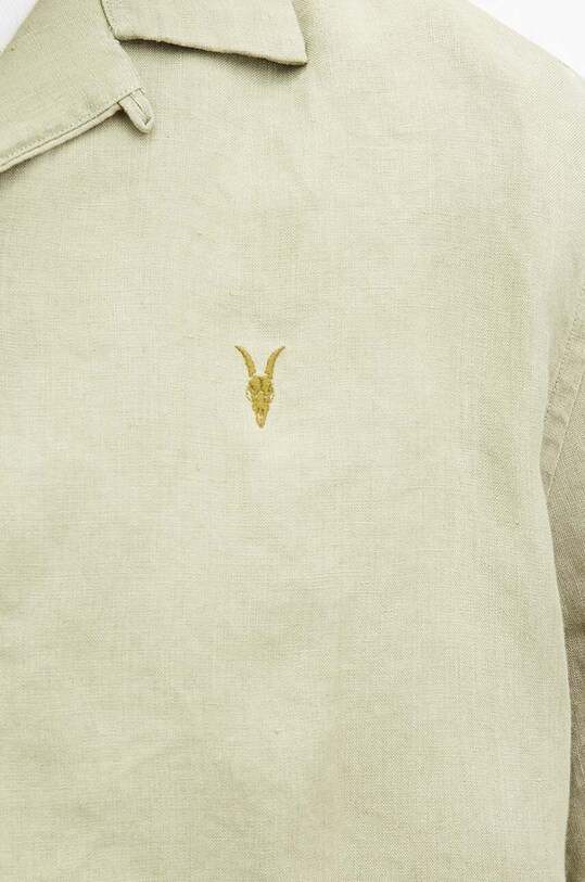 Риза AllSaints AUDLEY SS SHIRT M016SA зелен AW24