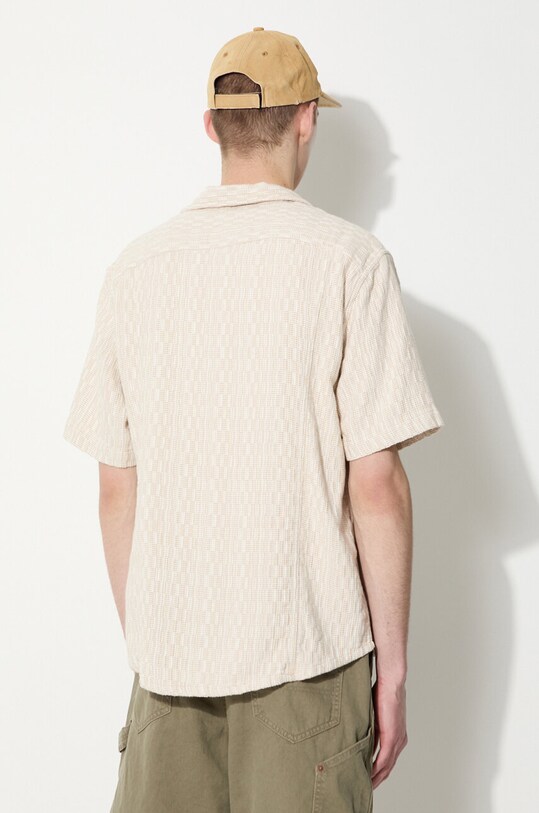 Одежда Хлопковая рубашка Corridor Rainbow Weave Camp SS0086 бежевый