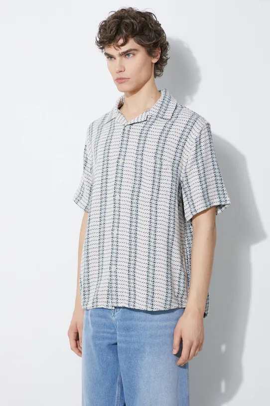 Corridor camicia in cotone Riverside Camp grigio SS0173