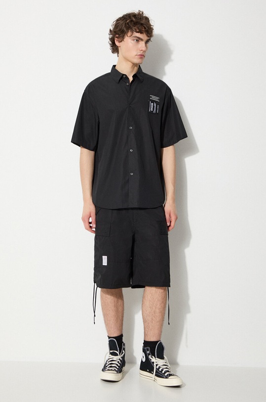 Undercover koszula bawełniana UC1D4407 czarny SS24