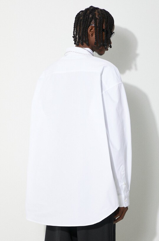 Clothing 1017 ALYX 9SM cotton shirt Oversized Logo Poplin Shirt AAMSH0234FA01 white