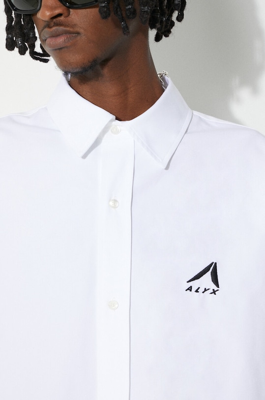 1017 ALYX 9SM koszula bawełniana Oversized Logo Poplin Shirt AAMSH0234FA01