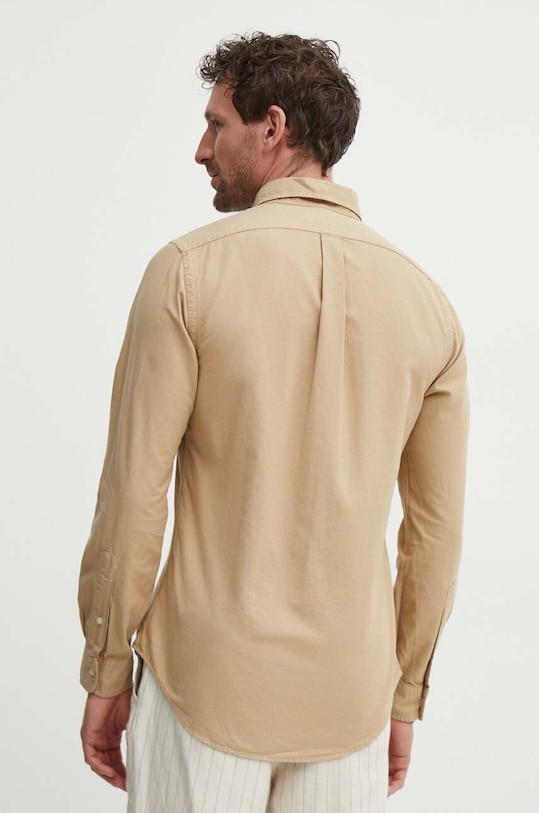 Odzież Polo Ralph Lauren koszula bawełniana 710889739 beżowy