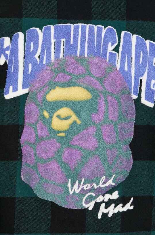 Βαμβακερό πουκάμισο A Bathing Ape Block Check Shirt 1J80131003