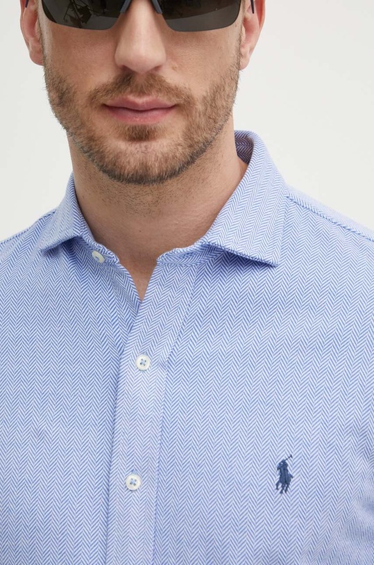 Bavlnená košeľa Polo Ralph Lauren 710909659 modrá