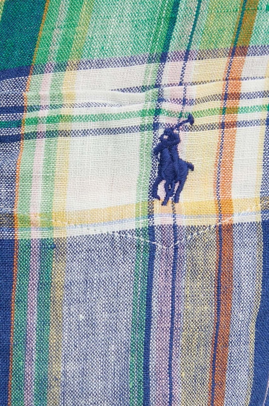 Ľanová košeľa Polo Ralph Lauren 710938497 viacfarebná SS24