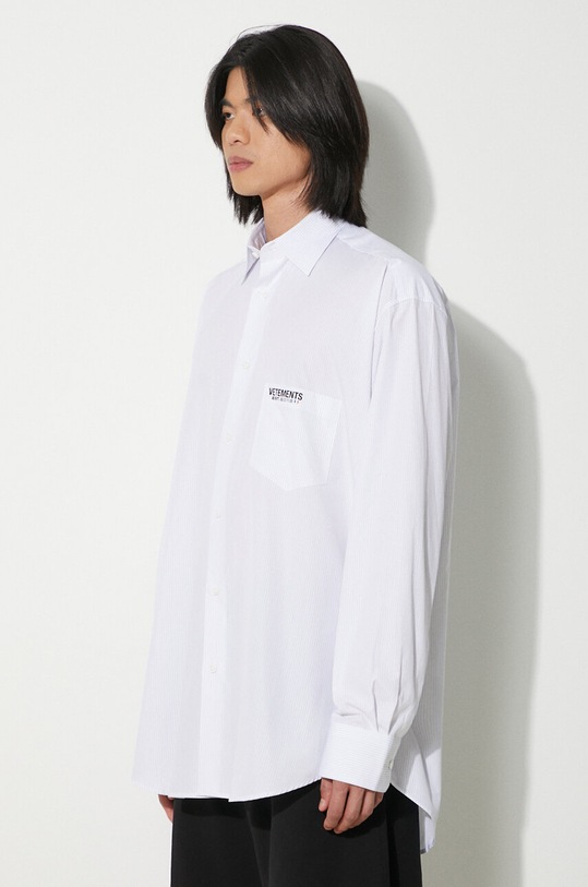 VETEMENTS cotton shirt Established Logo Shirt white UE64SH220W