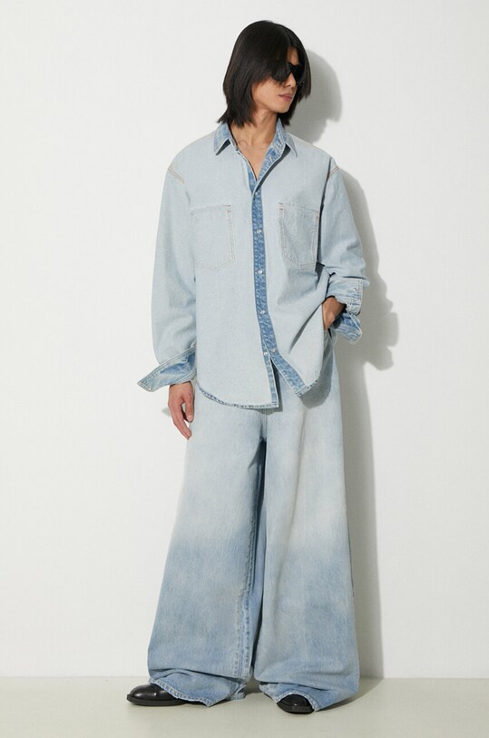 Τζιν πουκάμισο VETEMENTS Inside-Out UE64SH500N μπλε SS24