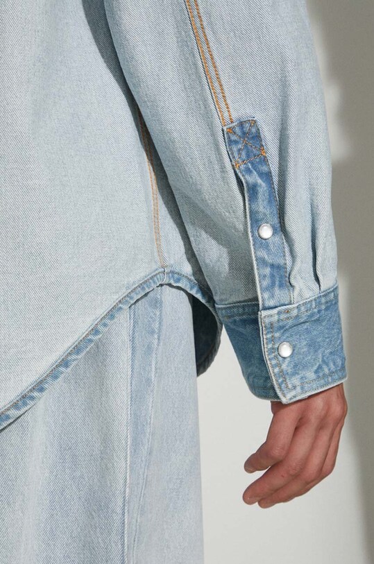 Τζιν πουκάμισο VETEMENTS Inside-Out UE64SH500N μπλε