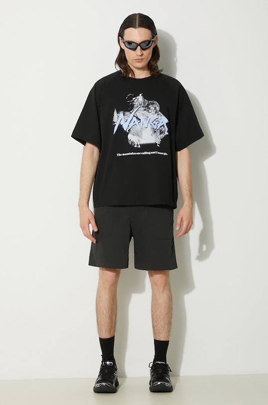 Majica kratkih rukava Nanga Eco Hybrid Echo Tee NW2411.1G810.C crna SS24