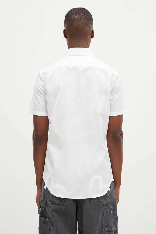 Odzież Lacoste koszula bawełniana CH8528 biały