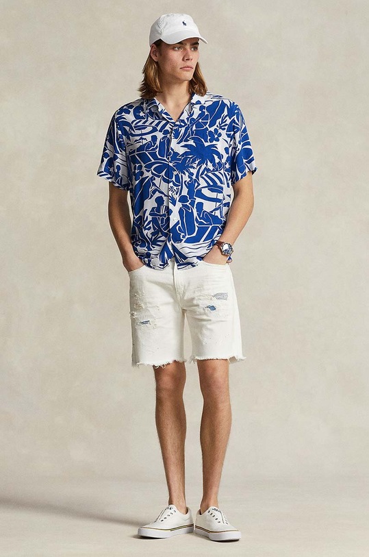 Ρούχα Πουκάμισο Polo Ralph Lauren 710925308 μπλε