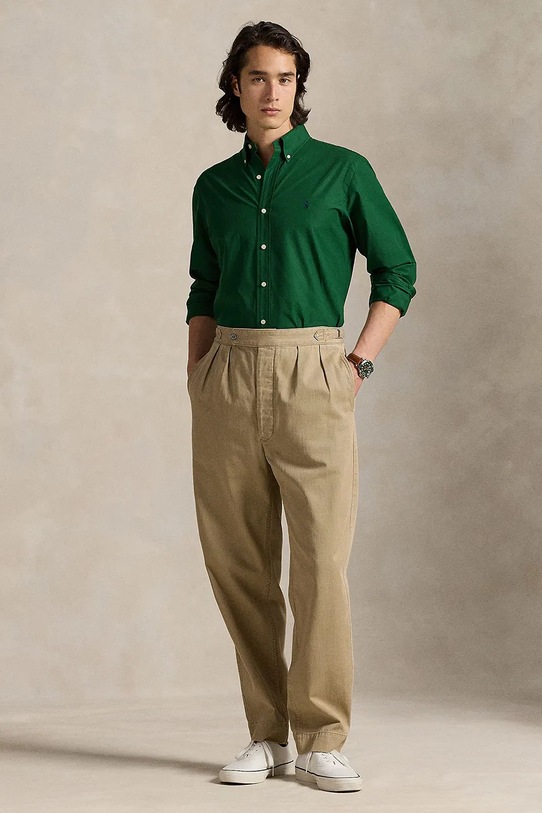Oblečení Košile Polo Ralph Lauren 710929349 zelená