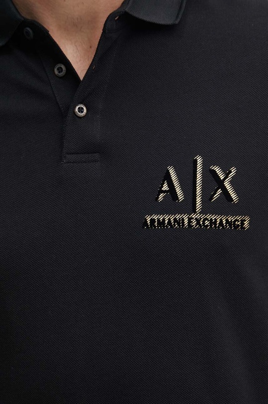 Armani Exchange pamut póló 3DZFSB.ZJM5Z fekete