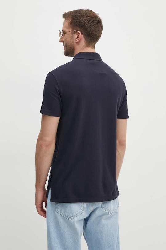 Одяг Бавовняне поло Armani Exchange 3DZFAB.ZJXUZ темно-синій