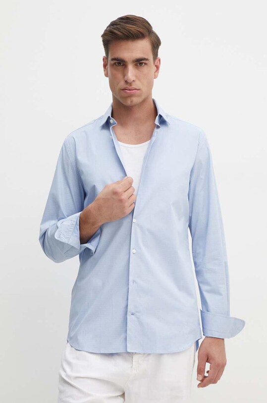 Рубашка Tommy Hilfiger длинный голубой MW0MW34598