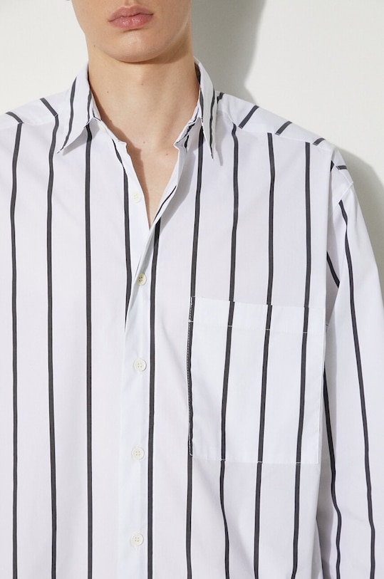 MKI MIYUKI ZOKU camasa din bumbac Striped Dress Shirt STRIPED.DRESS.SHIRT negru