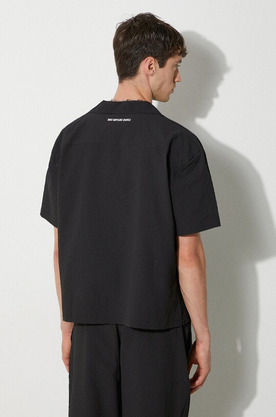Îmbrăcăminte MKI MIYUKI ZOKU camasa Seersucker Vacation Shirt SEERSUCKER.VACATION.SHI negru