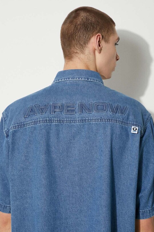 AAPE camicia di jeans AAPSTM8480XXM verde