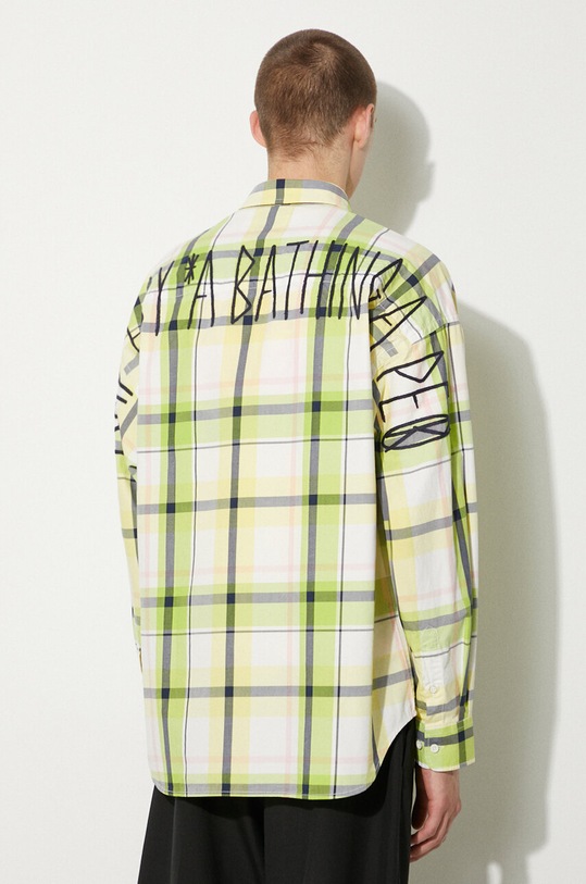 Oblečení Bavlněná košile AAPE AAPSTM8479XXM zelená
