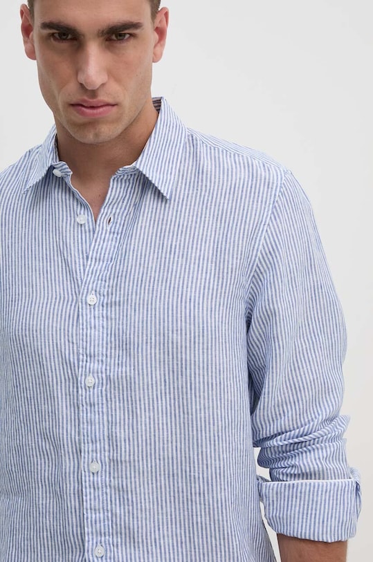 Guess koszula lniana M3GH29.WFA00 niebieski