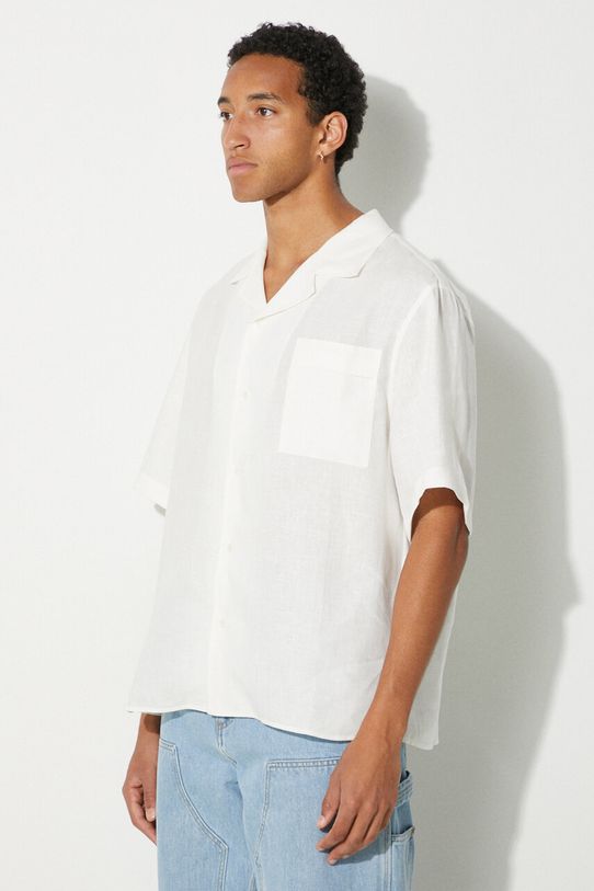 Сорочка з льону Pangaia DNA Linen Camp Collar Shirt 10002046