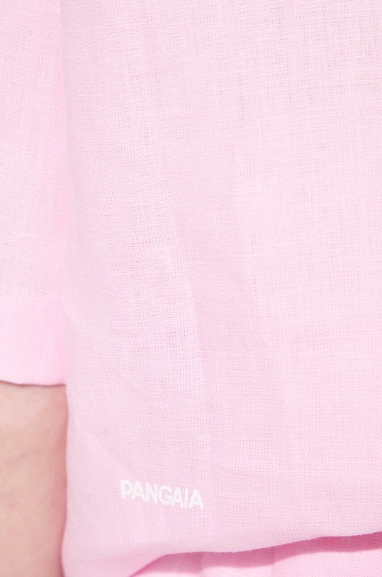 Πουκάμισο από λινό Pangaia DNA Linen Camp Collar Shirt 10002046