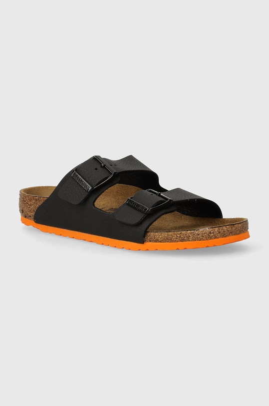 Дитячі шльопанці Birkenstock Arizona Kids BF Desert імітація лицьової шкіри чорний 1026833.24.35