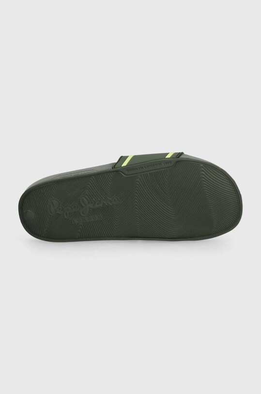 Pepe Jeans papuci SLIDER LOGO B PBS70054.B verde