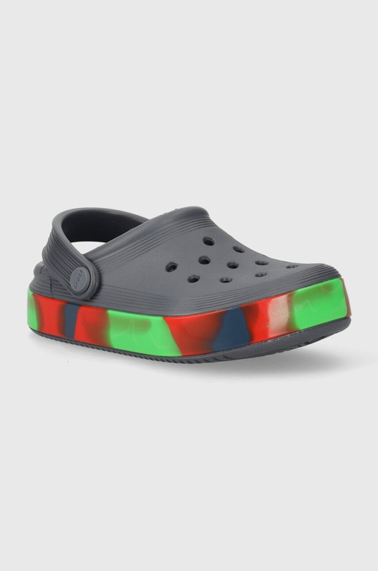 Crocs klapki dziecięce OFF COURT GLOW BAND CLOG szary 209715.CROCS.OFF.COURT.