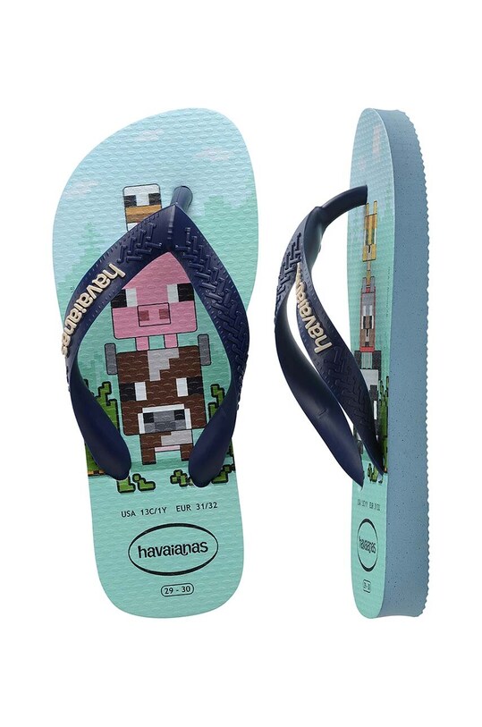 Havaianas japonki dziecięce KIDS MINECRAFT 4145125.1056 niebieski