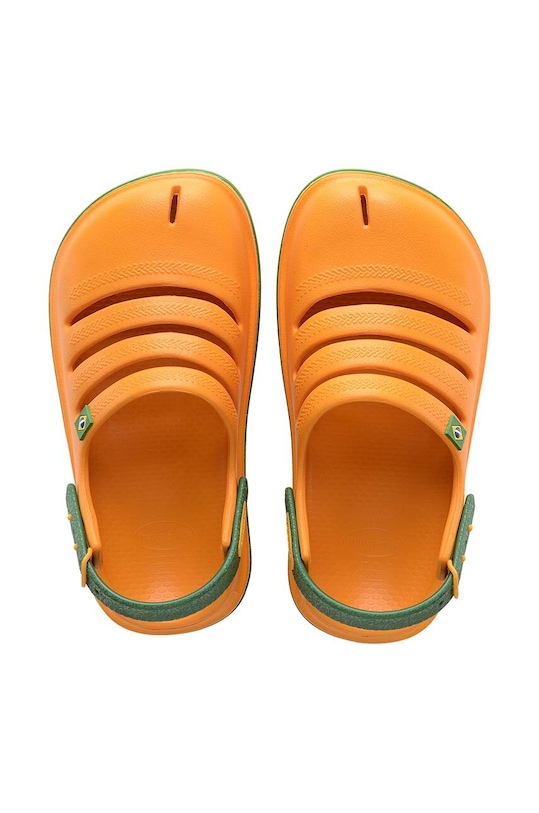 Παιδικές παντόφλες Havaianas KIDS CLOG BRASILP πορτοκαλί 4149379.1740