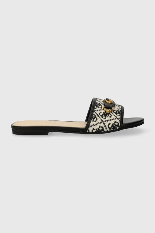 Guess klapki HAMMI tekstylny czarny FLPHAM.FAL03.BLACK