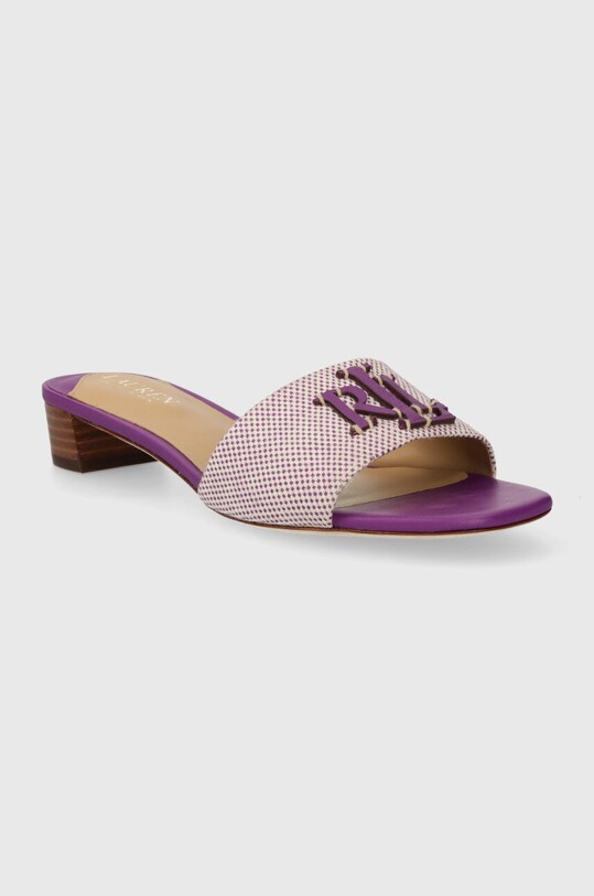 Шльопанці Lauren Ralph Lauren Fay Logo 802925252005.500 фіолетовий SS24