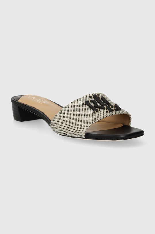 Lauren Ralph Lauren klapki Fay Logo 802927401002.001 czarny SS24