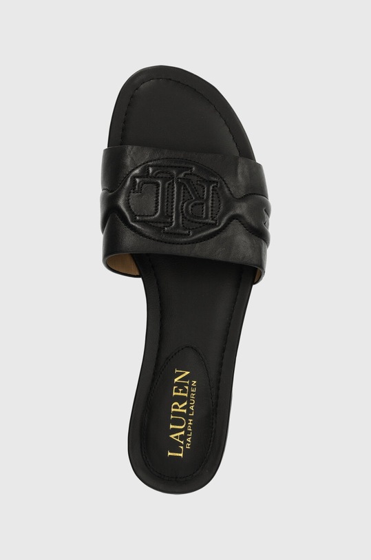 Lauren Ralph Lauren klapki skórzane Alegra III czarny 802929591001.001