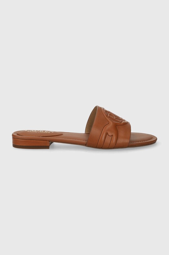 Шкіряні шльопанці Lauren Ralph Lauren Alegra III віденський коричневий 802929591002.270