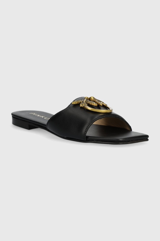 Pinko klapki skórzane Marli SD0063.P001.Z99 czarny SS24