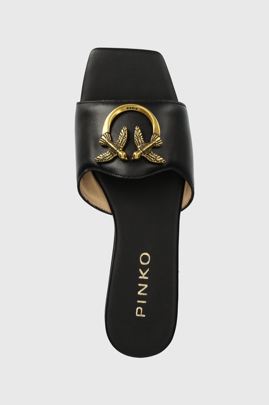 Pinko klapki skórzane Marli czarny SD0063.P001.Z99