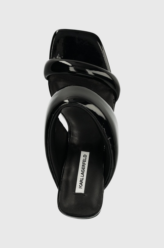 Karl Lagerfeld slapi de piele IKON HEEL negru KL39005A.00X