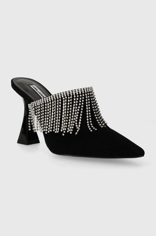 Semišové šľapky Karl Lagerfeld DEBUT II KL32004.000 čierna SS24
